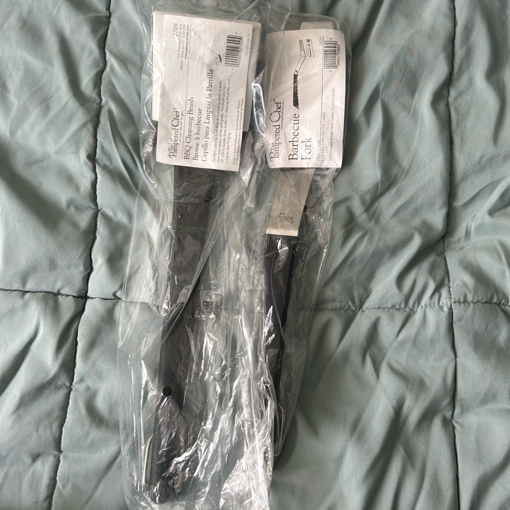 Pampered Chef Black Kitchen BBQ Grilling Tools